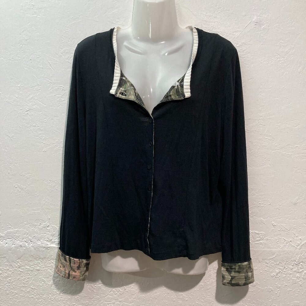 Cap Juluca A New Story By Aldo Martins Pullover Top Button up Camo Detail 12